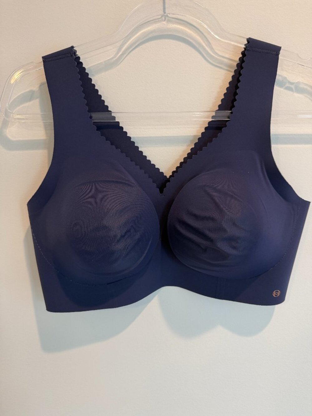 Evelyn & Bobbie The Evelyn Bra Size Large Navy Blue Wireless